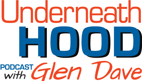 Underneath the Hood Pocast with Glen and Dave Logo
